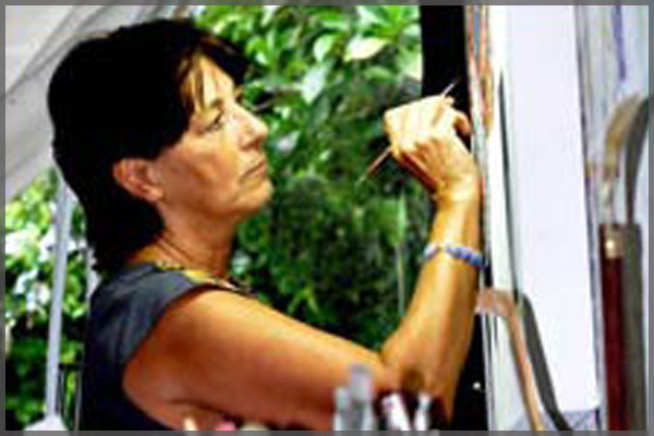 One of the Ajijic artists -  Cathy Chalvignac.