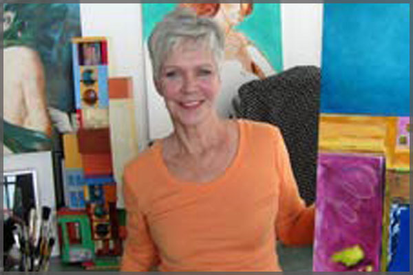 One of the Ajijic artists -  Judy Welch