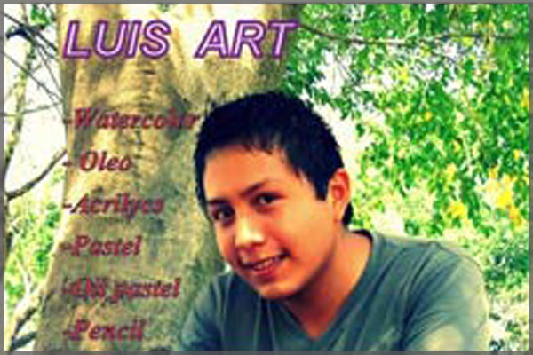 Portrait of Ajijic artist and painter Luis Enrique.