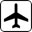 Airplane icon to indicate airport location on Ajijic Maps.