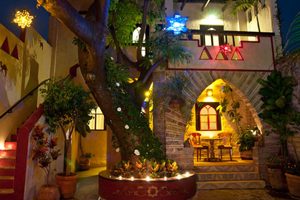 Courtyard of the boutique Hotel Casa Blanca.