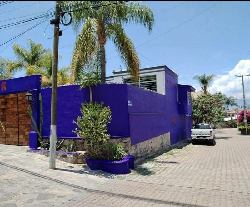 La Casa Morada known as the purple house.